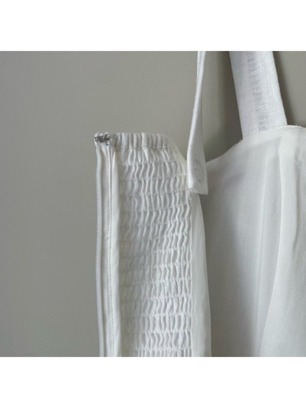 NEW Reformation Everett Linen Midi Dress White | US 4 UK 8 - Picture 13 of 16
